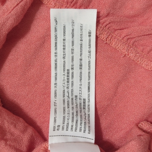 Abercrombie & Fitch Tie- Front Spaghetti Strap Midi Dress, Color Coral Size SP - Picture 15 of 15